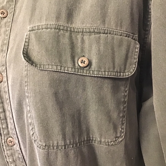 Cabela’s outdoor gear long sleeve green shirt size L - Picture 4 of 9